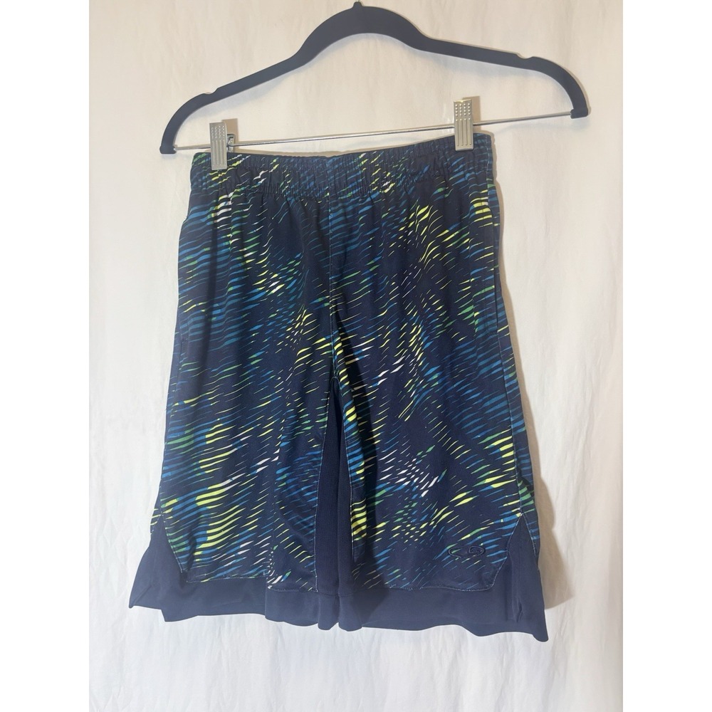 Champion Boys Blue‎ and Green Athletic Shorts with Pockets M 8/10 DD33